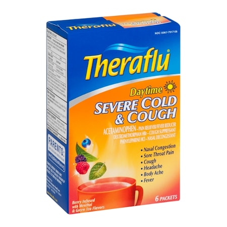 Theraflu Daytime Severe Cold & Cough 6 Packets, PK24 44057553